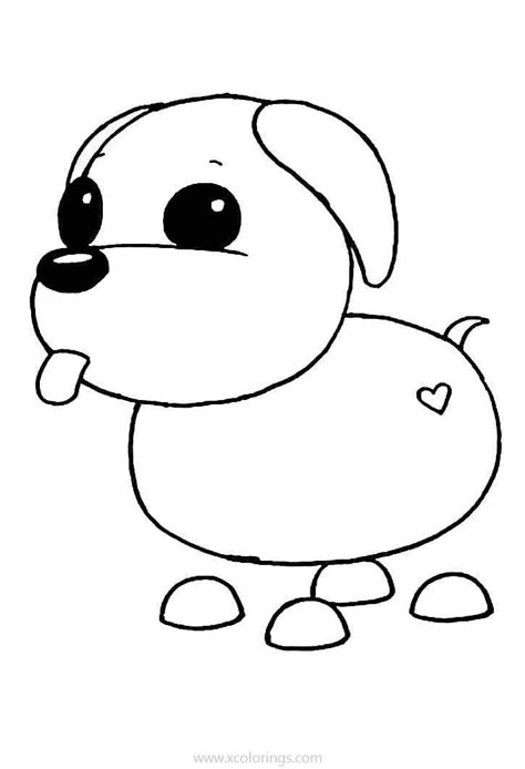 Roblox Adopt Me Coloring Pages Puppy Coloring Pages Pets Drawing