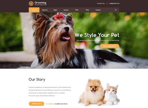 Do take care of them well! Best Animal and Pets WordPress Themes 2019 - TemplateMag