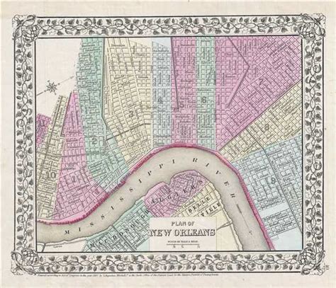Plan Of New Orleans Geographicus Rare Antique Maps