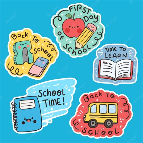 Back To School Clipart And Sticker Set Juju Sprinkles Clip 55 Off