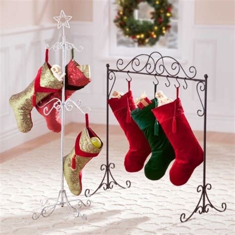 Charming Christmas Stocking Holder Stands HomesFeed