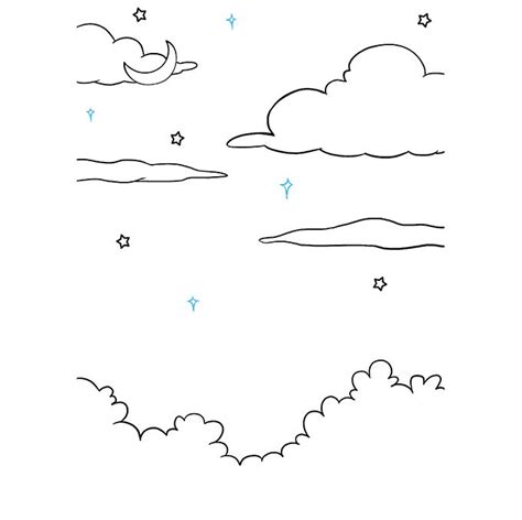 How To Draw A Night Sky Really Easy Drawing Tutorial Easy Drawings