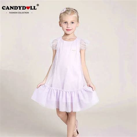 Buy Candydoll 2017 Summer Children Girls Dresses Solid