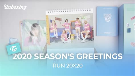 Unboxing Twice 2020 Seasons Greetings Run 20x20 트와이스 시즌그리팅 언박싱 Kpop