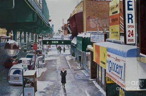 Under The El 86th Street Brooklyn Painting By Anthony Butera Fine Art