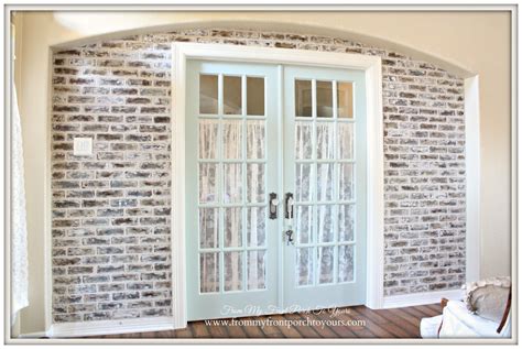 From My Front Porch To Yours Diy Faux Brick Wall Reveal