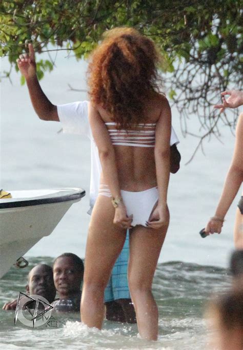 rihanna new white bikini pics in barbados 08 gotceleb