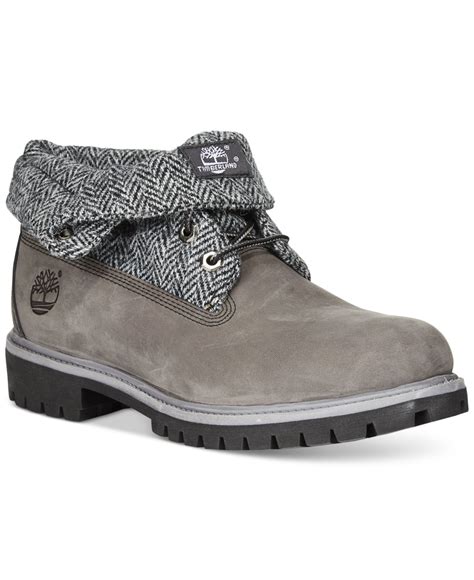 Find the latest styles of new timberland boots, shoes, and more with journeys! Lyst - Timberland Men's Rolltop Plaid Wheat Boots in Gray ...