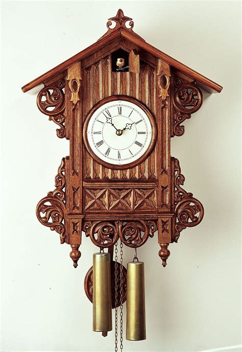 Antique Railroad Style 8 Day Cuckoo Clock 46cm By Rombach And Haas