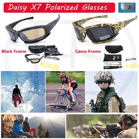 Tactical Goggles Daisy X7 Outdoor Polarized Sunglasses Daisy C5 C6 Military Shooting Hunting
