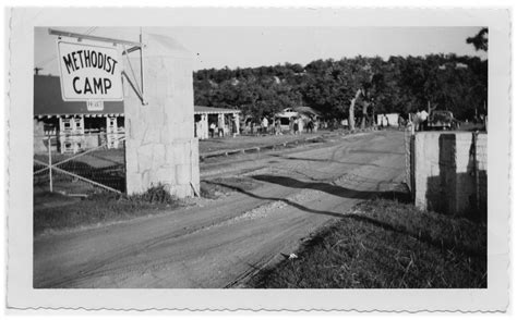 Main Gate At Glen Lake Camp The Portal To Texas History