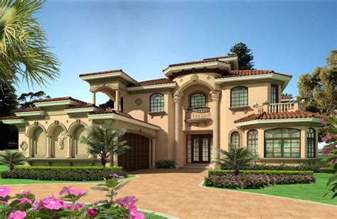 This Beautiful Two Story Classic Spanish Mediterranean Style House Plan