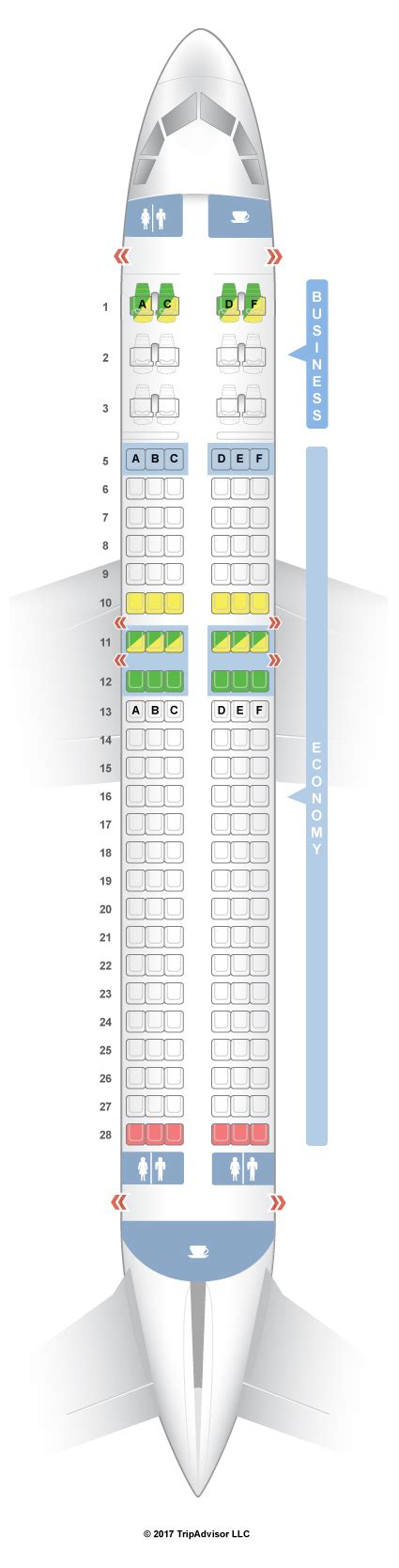 Seatguru Seat Map Latam Brasil Airbus A320 320 Business Seatguru