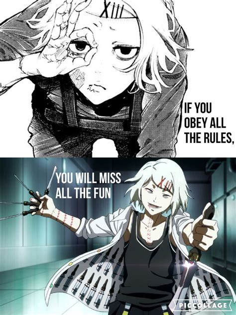 I think he is the best character in tokyo ghoul, no doubt about it. Juuzou Suzuya | Tokyo Ghoul | Anime zitate, Anime lustig ...