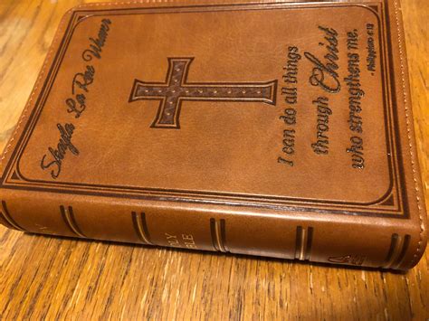 Personalized Leather Kjv Bible Custom Bible With Name Etsy Australia