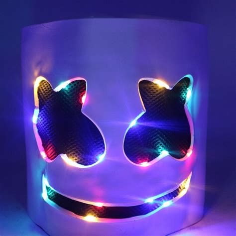 Clothing Shoes And Accessories 7 Color Led Marshmello Dj Full Mask