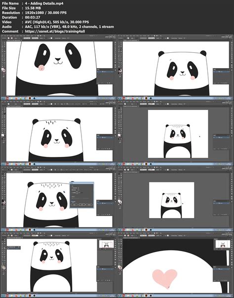 How To Draw A Cute Panda In Adobe Illustrator Softarchive