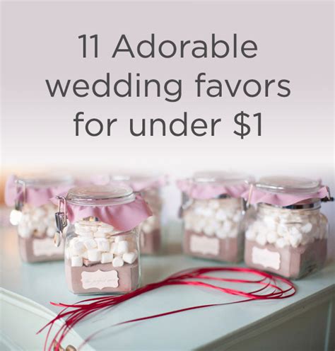 Shop wedding gifts for guests. Wedding Favors For Under One Dollar | WeddingMix