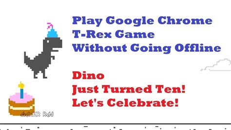 How To Play Chrome T Rex Game Without Going Offline Youtube