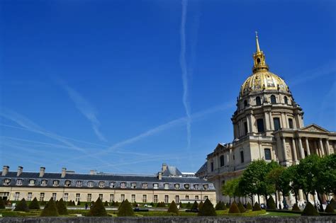 The Dome Of Les Invalides At Sky France Paris Free Image Download