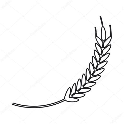 Wheat Line Drawing Free Download On Clipartmag