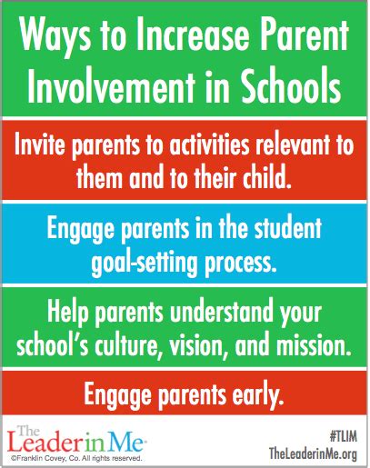Ways To Increase Parent Involvement In Schools Parent Involvement