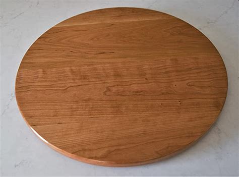 22 Inch Cherry Lazy Susan With A Natural Finish Home