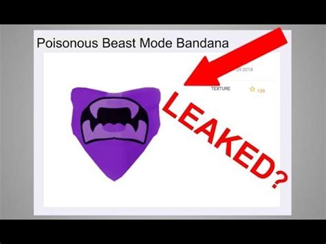 Beast mode is a collectible face in the roblox catalog. ROBLOX POISONOUS BEAST MODE BANDANA? - YouTube