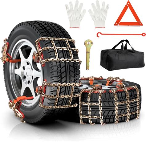 8 Pcs Tire Snow Chains Anti Slip Car Snow Chains For Snow