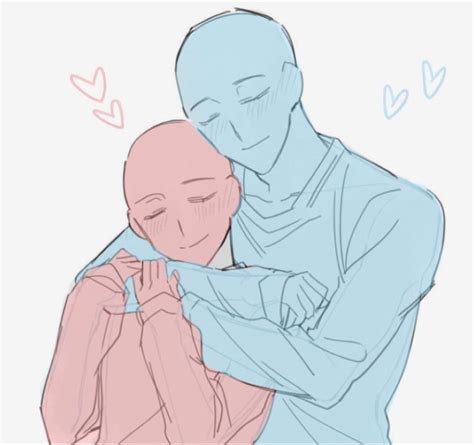 hugs 🤗 anime poses reference art reference poses hugs drawing reference