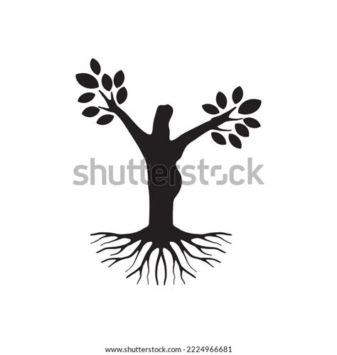Illustration Tree Vector Human Tree Creative Stock Vector Royalty Free