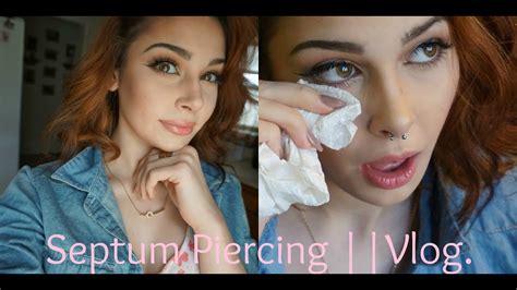 Getting My Septum Pierced Vlog Youtube