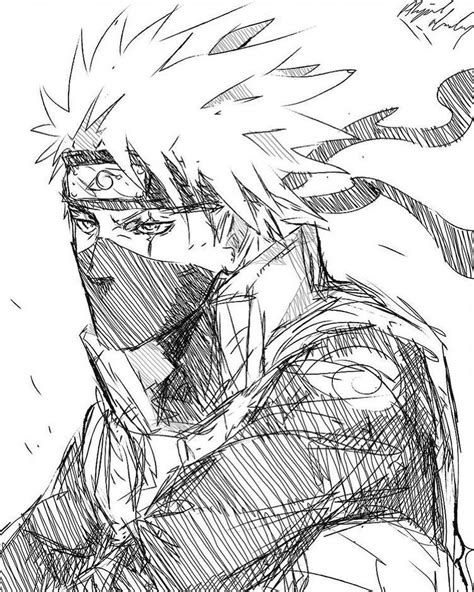 Kakashi Sensei Follow This Instagram Page For The Best Anime Art Out