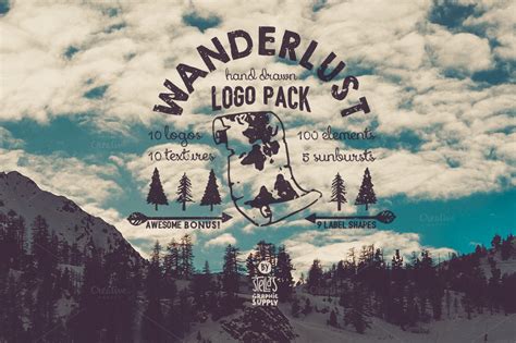 Wanderlust Logo Pack ~ Logo Templates on Creative Market