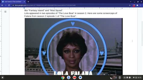 Lola Falana In The Love Boat Youtube