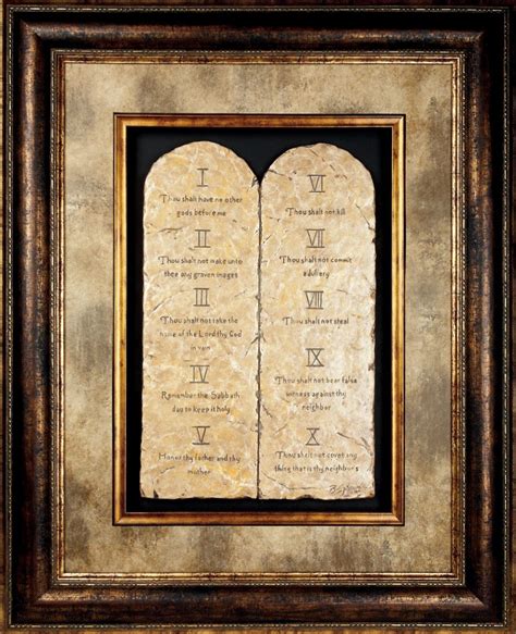 10 Commandments Framed Art Framed Art 10
