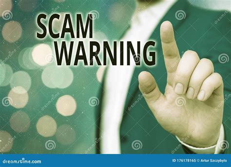 Text Sign Showing Scam Warning Conceptual Photo Caution Of Unsolicited