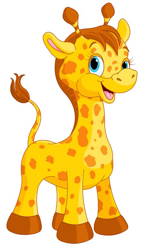 Giraffe Cartoon Drawing Cute Cartoon Animals Cartoon Clip Art