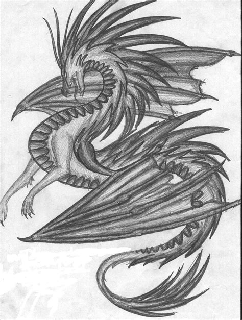 Woah, cool, i drew a bad version of this and i might upload it! dragon drawing by fantasi-dragen on DeviantArt
