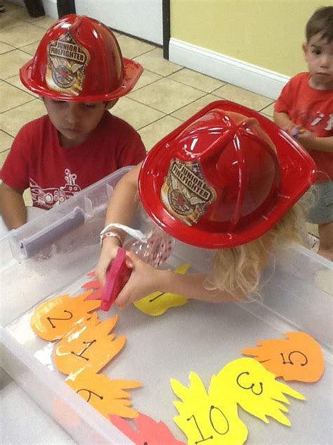 Great Activity For A Firefighter Theme Week At Preschool The Kids