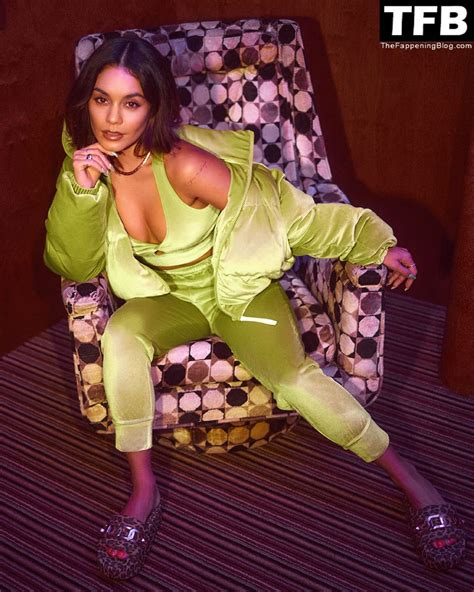 Vanessa Hudgens Looks 70s Chic In Fabletics Velour Collection 8 Photos Thefappening