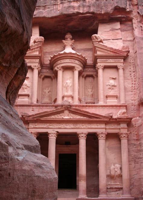 Petra The Pink City Of Jordan Stock Photo Image Of City Sandstone