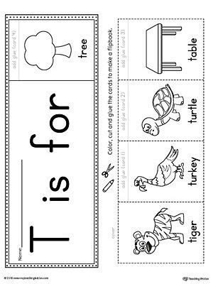 Coloring pages kids Letter T Worksheets For Kindergarten Pdf