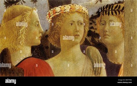 Piero Della Francesca Detail From The Baptism Of Christ Between