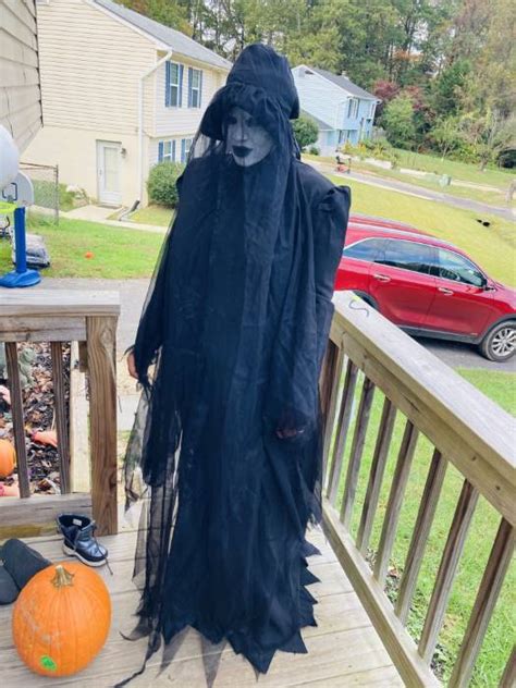 Womens Lady In Black Ghost Costume