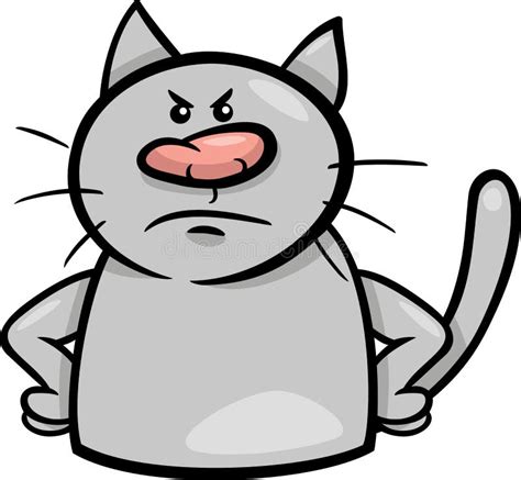 Angry 24 Cartoon Angry Cat Drawing Images