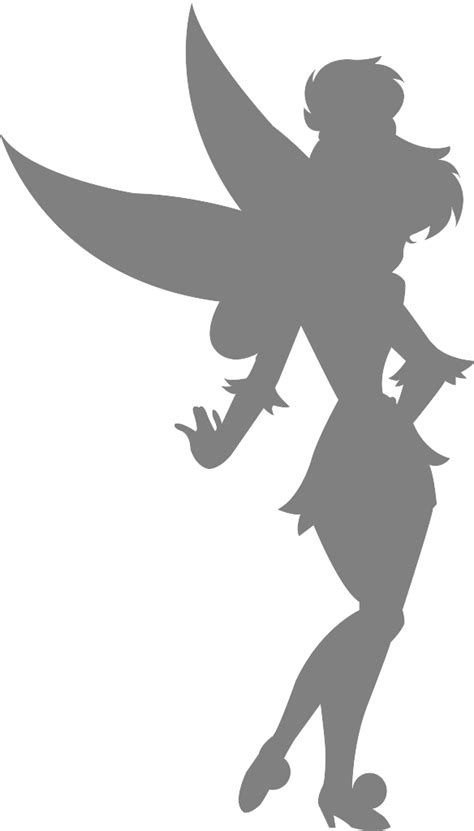 Tinkerbell Silhouette Free Vector Silhouettes