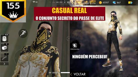 Tesouro maldito | free fire. CASUAL REAL O CONJUNTO SECRETO DO PASSE DE ELITE DO FREE ...
