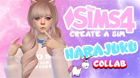 The Sims 4 Create A Sim 【harajuku】 Collab W Zet Simmer Youtube