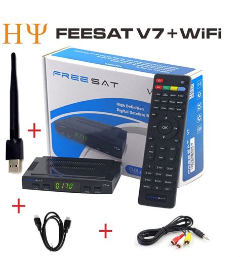 Satellite Tv Receiver Decoder Freesat V7 Hd Dvb S2 Usb Wfi Support